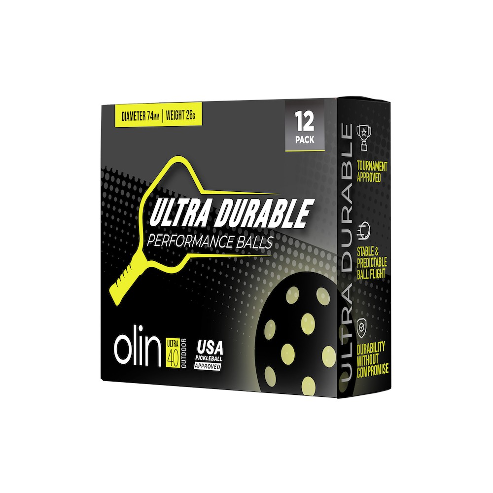 OLIN ULTRA40 Ultra Durable Pickleball Ball 12-pack