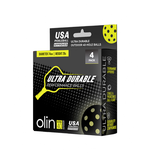 OLIN ULTRA40 Ultra Durable Pickleball Ball 4-pack